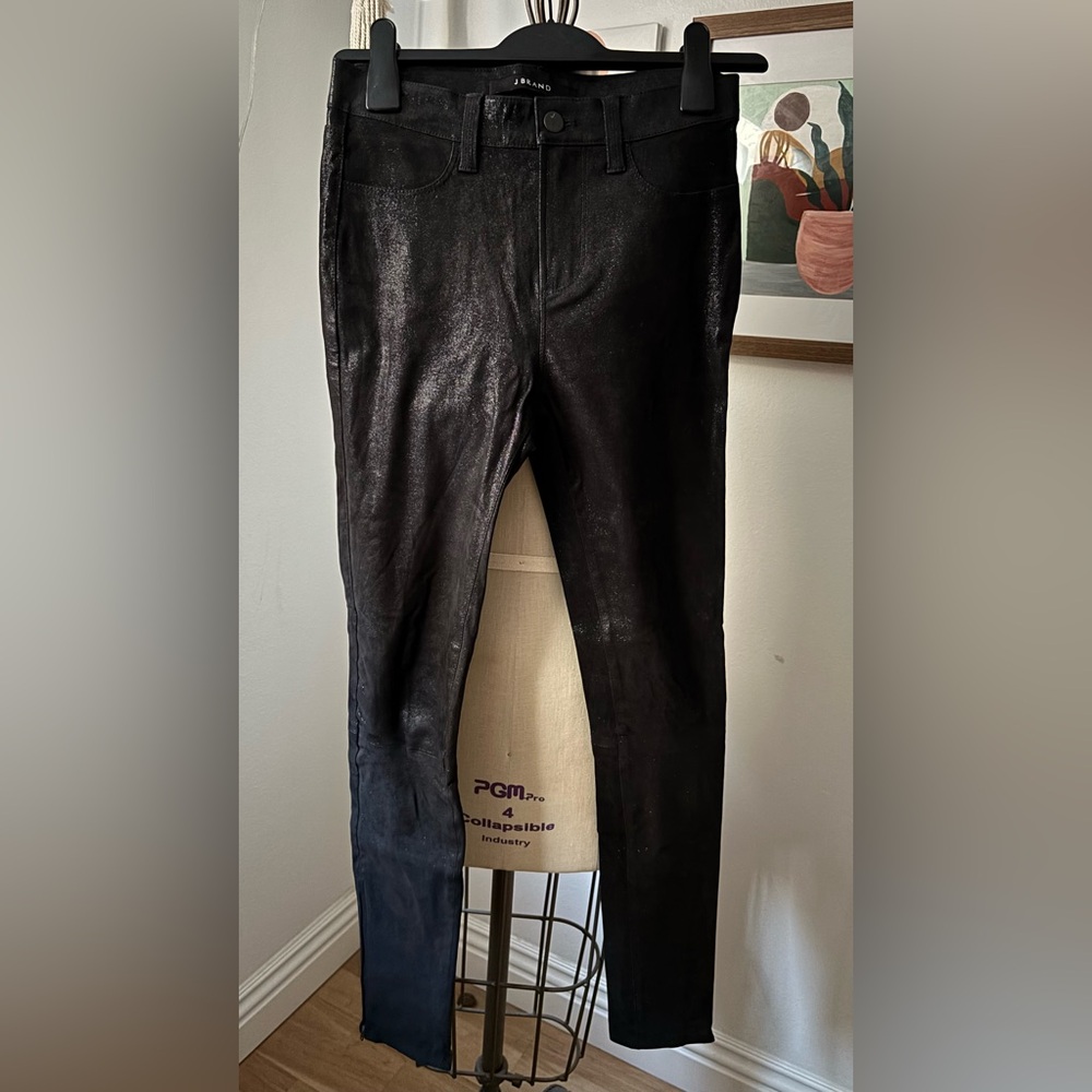 J brand Black Leather Leggings